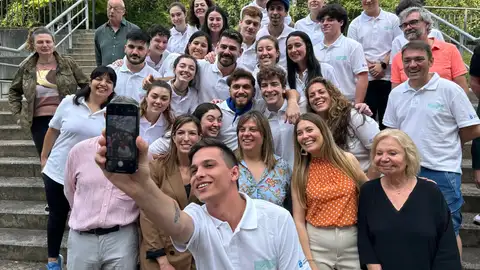 Participantes en la séptima edición de la Escuela de Asturianía Participantes en la séptima edición de la Escuela de Asturianía