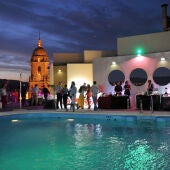 Terraza del hotel Málaga Palacio