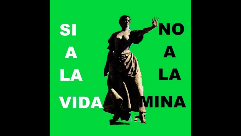 Imagen de rechazo a la minería de tierras raras sin logotipo de Ecologistas En Acción