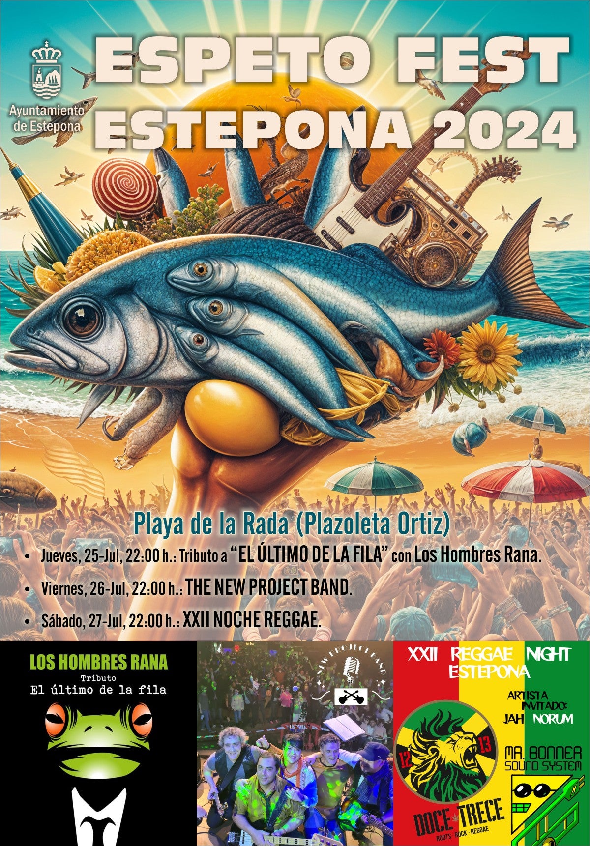 El Espeto Fest 2024 Estepona rendirá tributo a El Último de la Fila y al rock alternativo e incluirá la XXII Noche Reggae El Espeto Fest 2024 Estepona rendirá tributo a El Último de la Fila y al rock alternativo e incluirá la XXII Noche Reggae