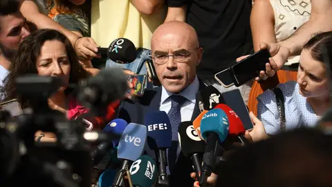 El vicepresidente de Vox, Jorge Buxadé, durante la llegada a los juzgados de Plaza Castilla de Begoña Gómez para declarar ante el juez Peinado El vicepresidente de Vox, Jorge Buxadé, durante la llegada a los juzgados de Plaza Castilla de Begoña Gómez para declarar ante el juez Peinado