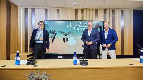 Bruno García, Manuel Vizcaíno y Juancho Ortiz en la presentación del LXX Trofeo Carranza Bruno García, Manuel Vizcaíno y Juancho Ortiz en la presentación del LXX Trofeo Carranza