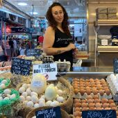 Lorena, trabajadora del Mercado Central de Valencia