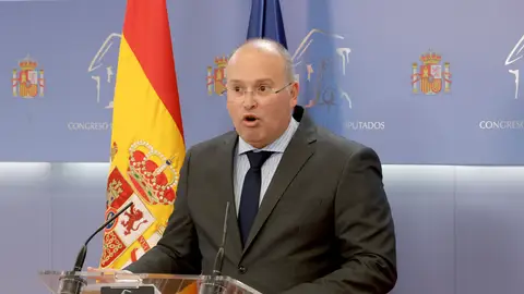 El portavoz del PP, Miguel Tellado, en una fotografía de archivo El PP carga contra Sánchez por su "ambición desmedida" y remarca que su mujer "está en el banquillo"