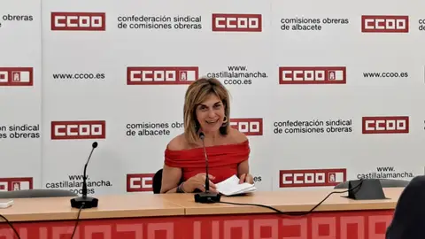 Los mayores de 45 años ya superan el 60% de los desempleados en Albacete Carmen Juste, Secretaria general de CCOO Albacete