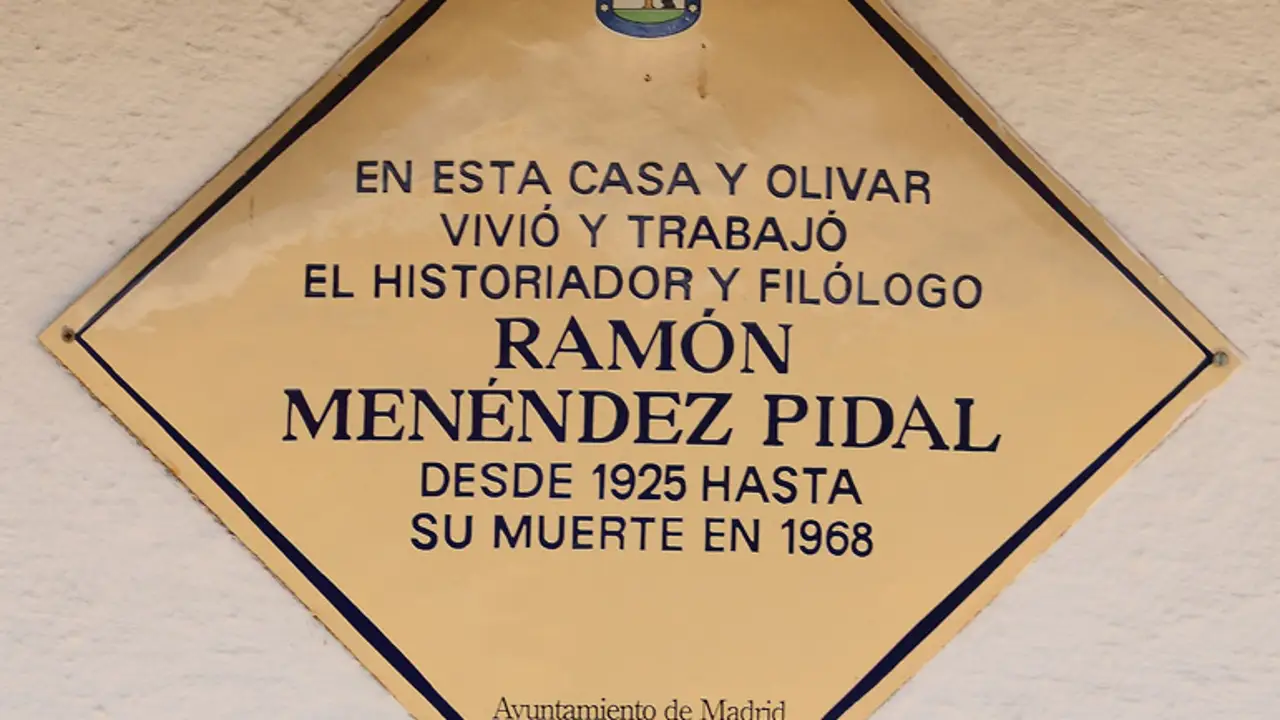 Placa Menéndez Pidal Placa Menéndez Pidal