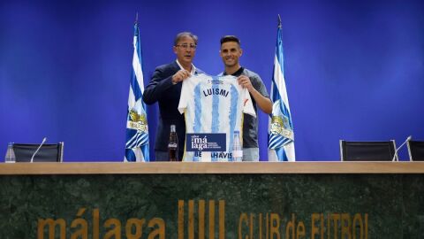 Presentaci&oacute;n Luismi S&aacute;nchez en el M&aacute;laga CF