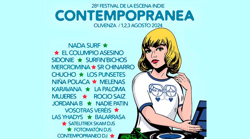 Nada Surf, el Columpio Asesino, Surfin Bichos y Sidonie, presentes en el 28º Contempopránea en Olivenza del 1 al 3 de agosto Nada Surf, el Columpio Asesino, Surfin Bichos y Sidonie, presentes en el 28º Contempopránea en Olivenza del 1 al 3 de agosto
