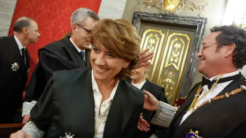 Dolores Delgado, en un acto celebrado en la sede del Tribunal Supremo de Madrid. EFE/ Javier Lizon /POOL Dolores Delgado, en un acto celebrado en la sede del Tribunal Supremo de Madrid. EFE/ Javier Lizon /POOL