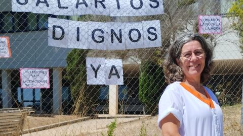 Macu Valls, representante de los trabajadores de la residencia de Benidorm