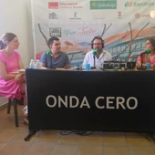 Nieves Núñez, de Restaurante Los Arenales', Francisco Javier Núñez, alcalde de Almagro, Javier Ruiz y Juan Carlos de la Vega e Itxaso Larrinaga, de Olmedo 3000 Nieves Núñez, de Restaurante Los Arenales', Francisco Javier Núñez, alcalde de Almagro, Javier Ruiz y Juan Carlos de la Vega e Itxaso Larrinaga, de Olmedo 3000