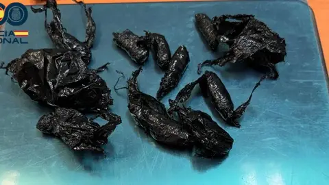 Imagen de la droga incautada por la Policía Nacional. Imagen de la droga incautada por la Policía Nacional.