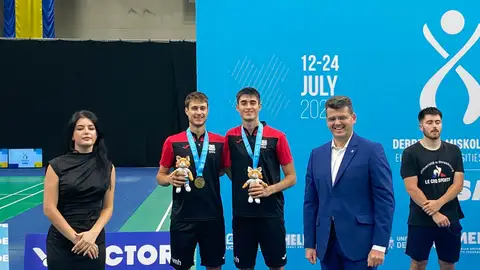 Dos deportistas de la UMH cierran los Juegos Europeos Universitarios con medalla Alberto Perals y Miguel Esteve se colgaron la plata.