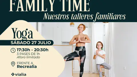 Prueba Family Time, el nuevo Taller familiar de yoga del Centro Comercial Vialia Prueba Family Time, el nuevo Taller familiar de yoga del Centro Comercial Vialia