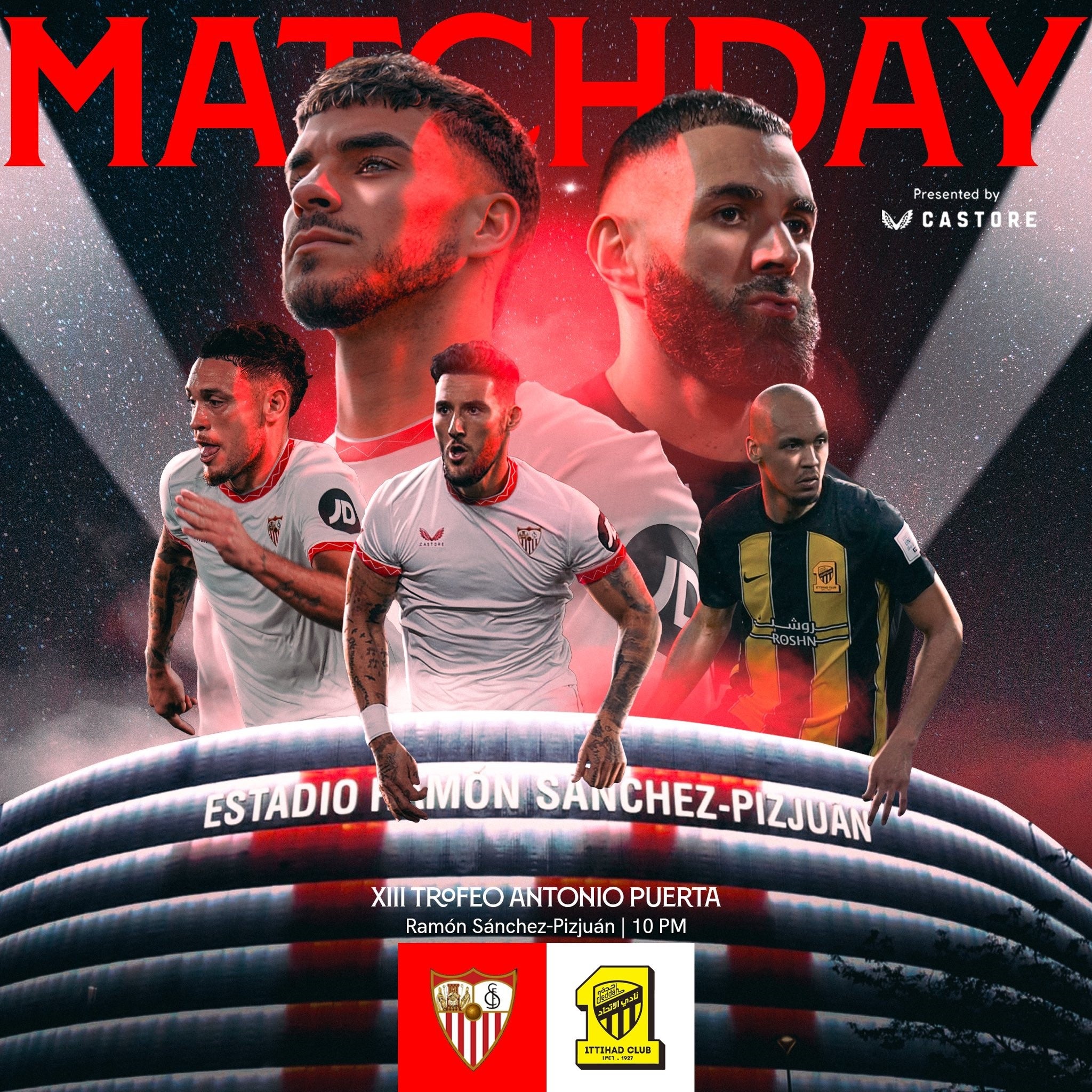 El Sevilla se medirá esta noche al Al-Ittihad en el Trofeo Antonio Puerta El Sevilla se medirá esta noche al Al-Ittihad en el Trofeo Antonio Puerta