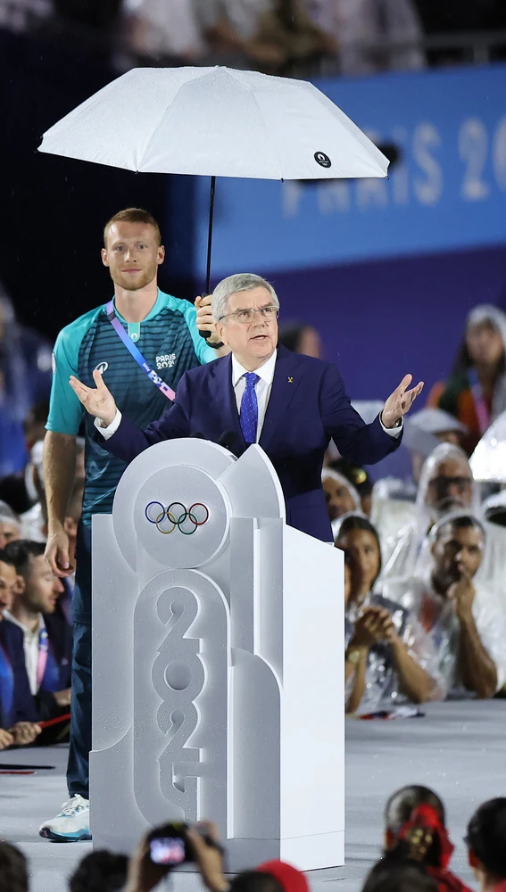 Thomas Bach, presidente del COI. Thomas Bach, presidente del COI.