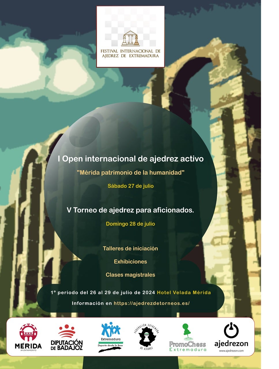 El Festival Internacional de Ajedrez de Extremadura celebrará este fin de semana varias actividades en Mérida El Festival Internacional de Ajedrez de Extremadura celebrará este fin de semana varias actividades en Mérida