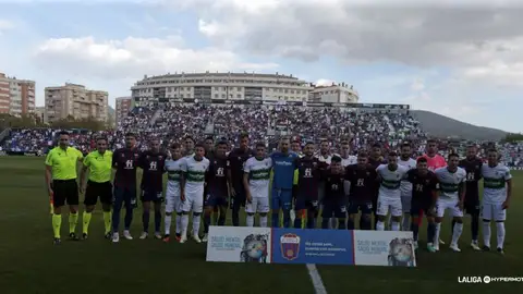 Imagen del derbi entre Eldense y Elche del pasado curso. Eldense y Elche volverán a enfrentarse entre ellos primero en Elda y después en Elche.