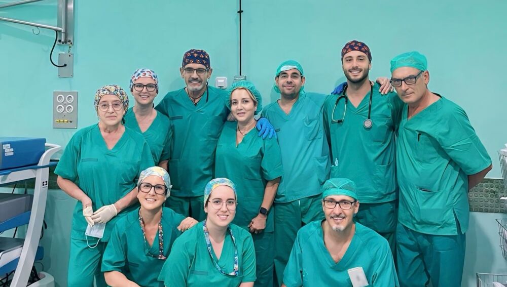 Equipo sanitario de trasplantes del Hospital General Universitario de Elche. 