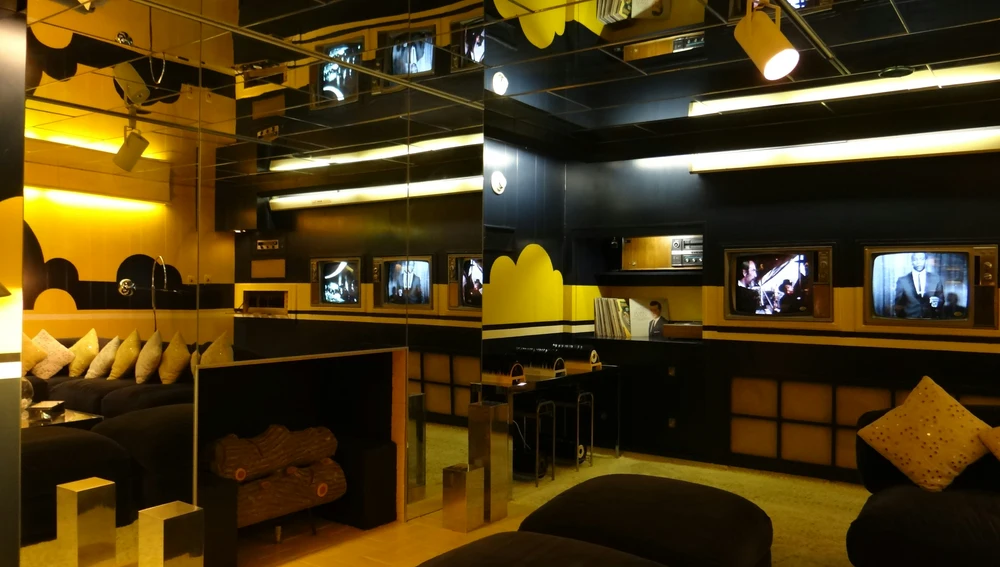 Sala de televisión de Graceland, una idea de Elvis Sala de televisión de Graceland, una idea de Elvis