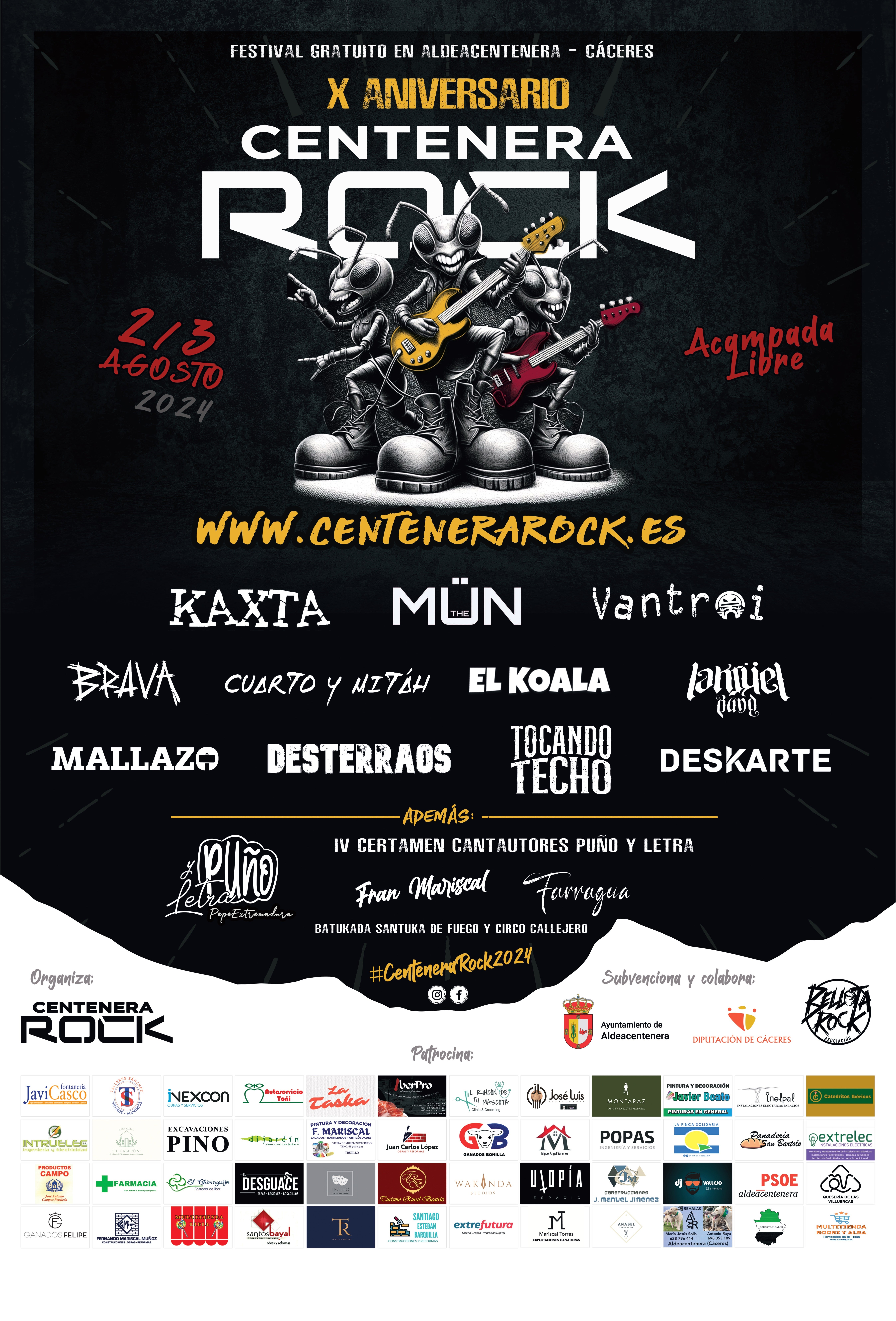 EL Koala y los mexicanos Vantroi cabezas del cartel del X Festival Centenarock de Aldeacentenera el 2 y el 3 de agosto EL Koala y los mexicanos Vantroi cabezas del cartel del X Festival Centenarock de Aldeacentenera el 2 y el 3 de agosto