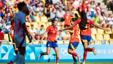 La mallorquina Mariona Caldentey celebra el gol de la victoria de España ante Japón en los Juegos Olímpicos de París La mallorquina Mariona Caldentey celebra el gol de la victoria de España ante Japón en los Juegos Olímpicos de París