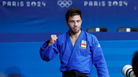 El judoca espa&ntilde;ol Francisco Garrig&oacute;s, durante los Juegos Ol&iacute;mpicos de Par&iacute;s 2024.