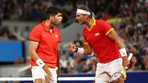 Nadal y Alcaraz, en París 2024. Nadal y Alcaraz, en París 2024.