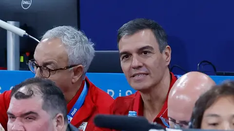 El presidente del Gobierno española, Pedro Sánchez, asiste a las competiciones de judo este sábado en París. El presidente del Gobierno española, Pedro Sánchez, asiste a las competiciones de judo este sábado en París.