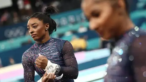 Imagen de archivo de Simone Biles durante un entrenamiento de Gimnasia Artística Simone Biles regresa a París 2024 como favorita