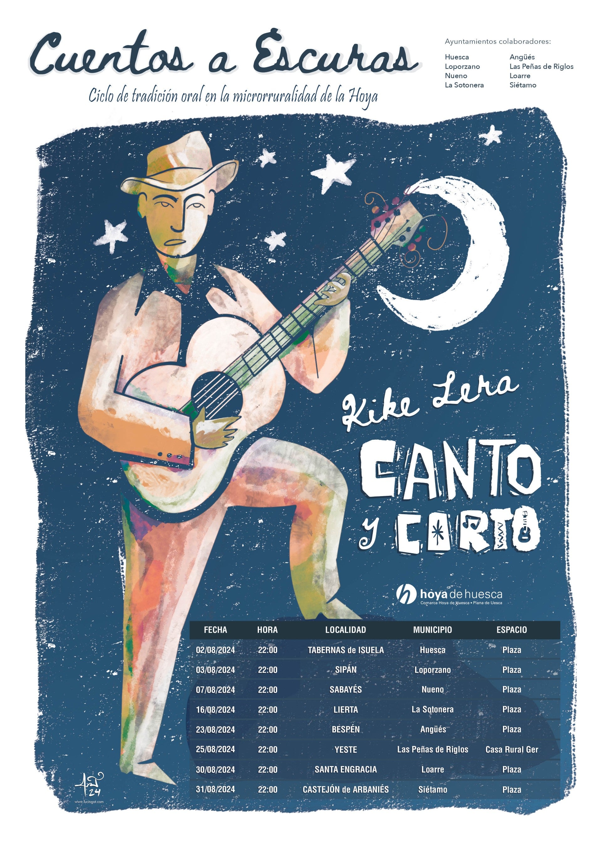 Los "cuentos a escuras" recorrerán la Hoya en agosto Los "cuentos a escuras" recorrerán la Hoya en agosto