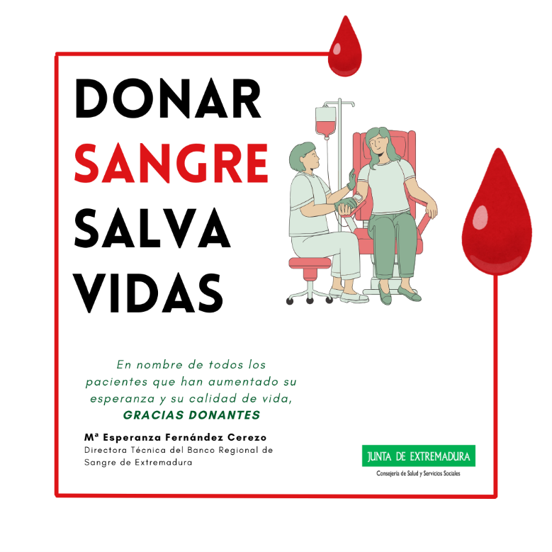 El Banco de Sangre de Extremadura programa el calendario de donaciones de agosto para disponer de reservas de sangre El Banco de Sangre de Extremadura programa el calendario de donaciones de agosto para disponer de reservas de sangre