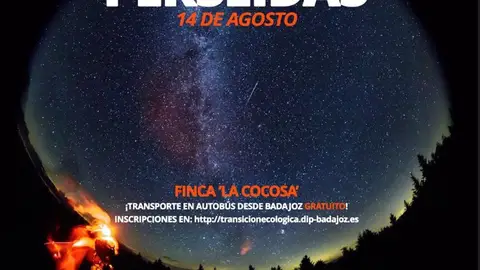 La lluvia de estrellas de las Perseidas se podrá ver el 14 de agosto desde la Finca La Cocosa de la Diputación pacense La lluvia de estrellas de las Perseidas se podrá ver el 14 de agosto desde la Finca La Cocosa de la Diputación pacense