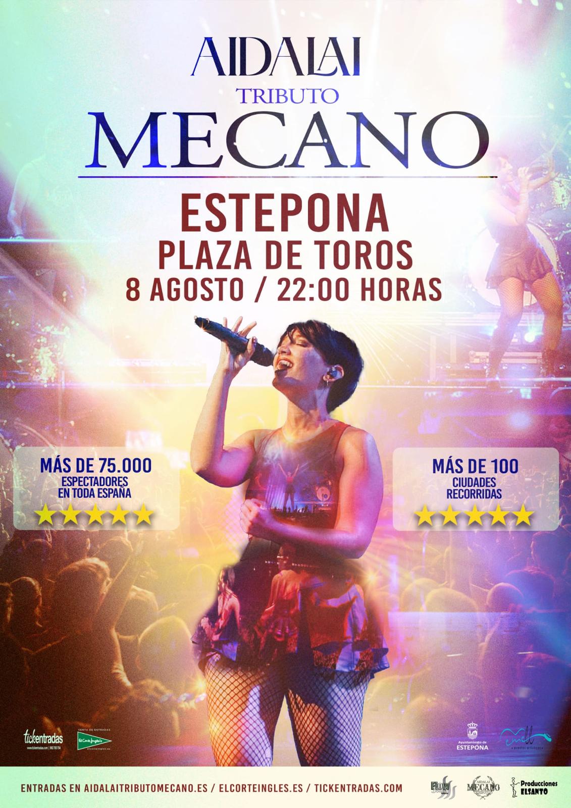 La Plaza de Toros de Estepona acogerá el espectáculo musical ‘Aidalai, Tributo a Mecano’ La Plaza de Toros de Estepona acogerá el espectáculo musical ‘Aidalai, Tributo a Mecano’