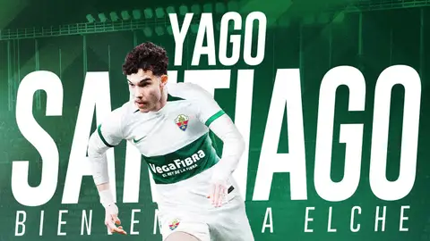 El delantero Yago Santiago, segundo fichaje del Elche Yago Santiago llega procedente del Tottenham.