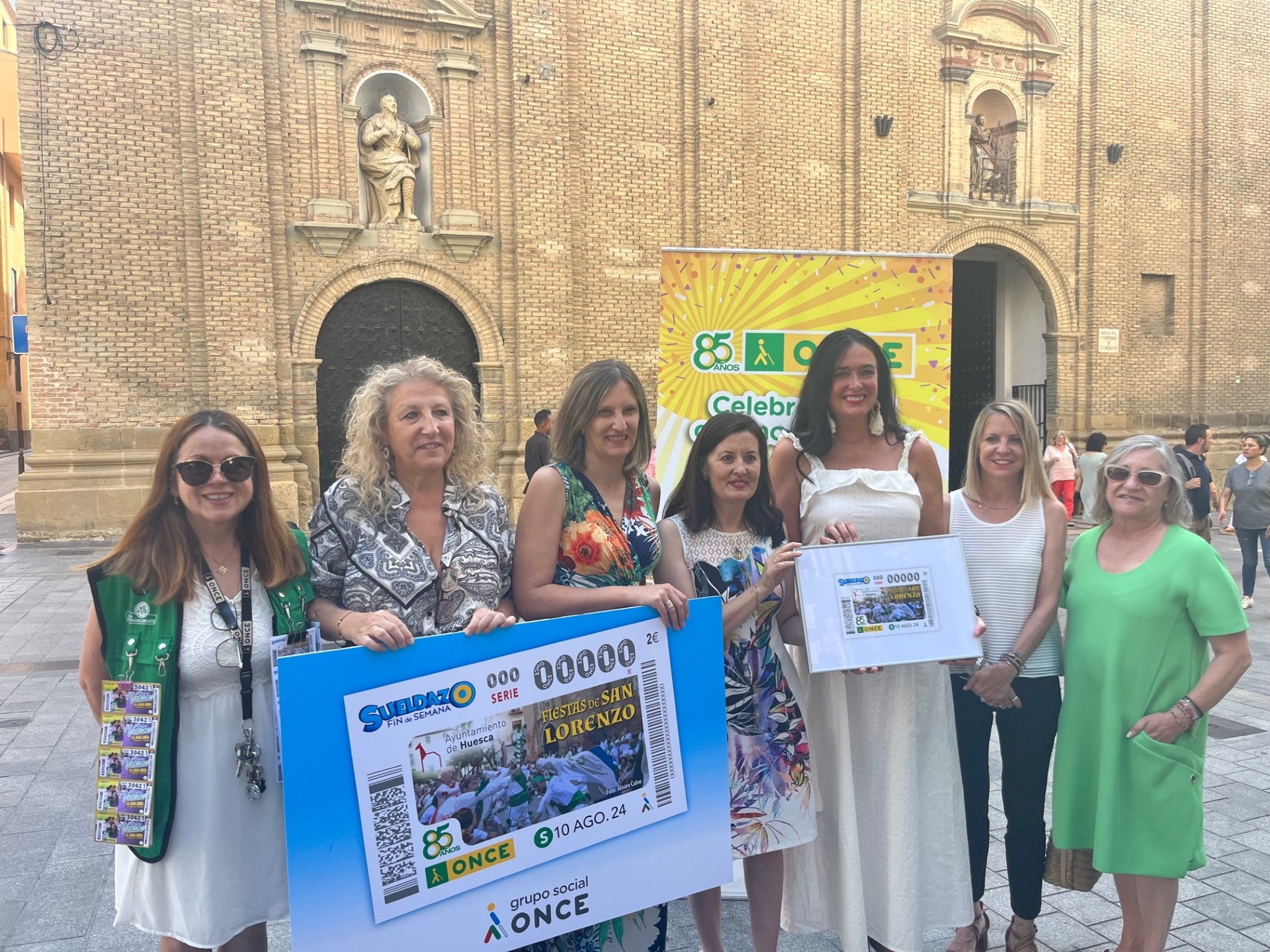 La ONCE dedica el cupón del 10 de agosto a las Fiestas de San Lorenzo La ONCE dedica el cupón del 10 de agosto a las Fiestas de San Lorenzo