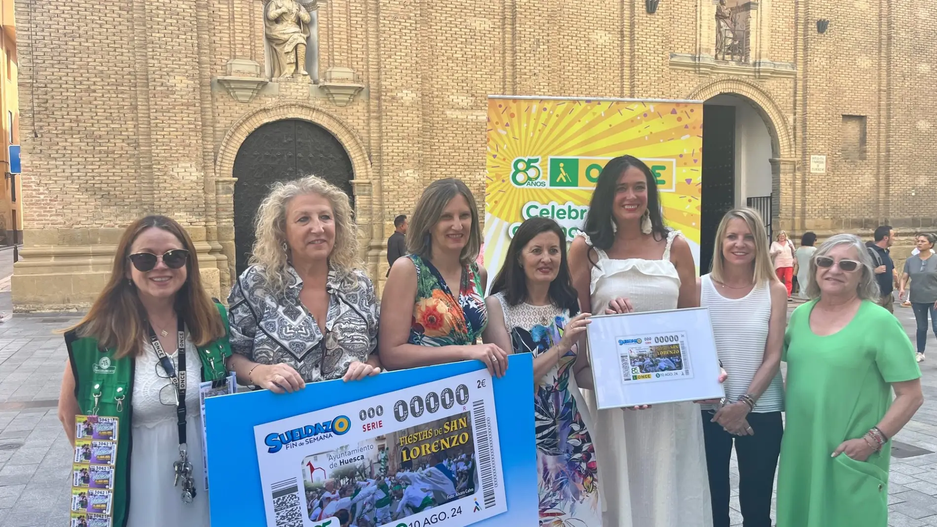 La ONCE dedica el cupón del 10 de agosto a las Fiestas de San Lorenzo La ONCE dedica el cupón del 10 de agosto a las Fiestas de San Lorenzo