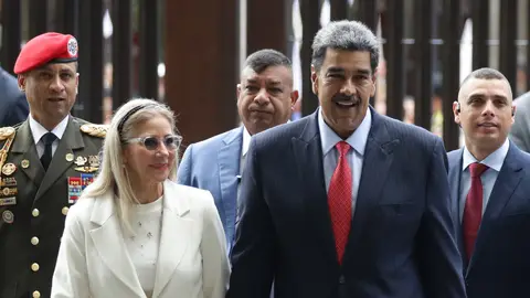 El presidente de Venezuela, Nicolás Maduro, llega al Tribunal Supremo de Justicia en Caracas (Venezuela) El presidente de Venezuela, Nicolás Maduro, llega al Tribunal Supremo de Justicia en Caracas (Venezuela)