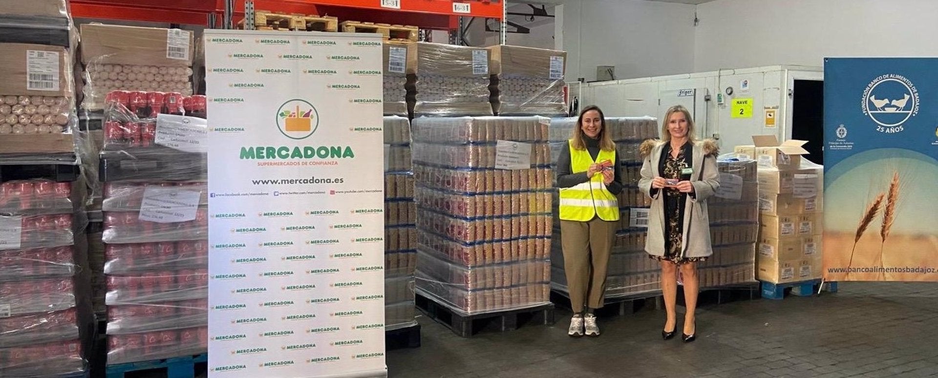 Mercadona dona 239 toneladas de alimentos de primera necesidad en Extremadura durante la primera mitad de 2024 Mercadona dona 239 toneladas de alimentos de primera necesidad en Extremadura durante la primera mitad de 2024