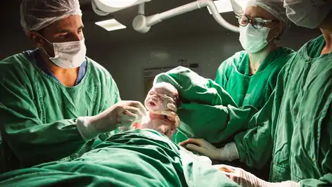 Imagen de archivo de un parto Imagen de archivo de un parto