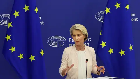 La presidenta de la Comisión Europea, Ursula Von der Leyen, en una imagen de archivo La presidenta de la Comisión Europea, Ursula Von der Leyen, en una imagen de archivo