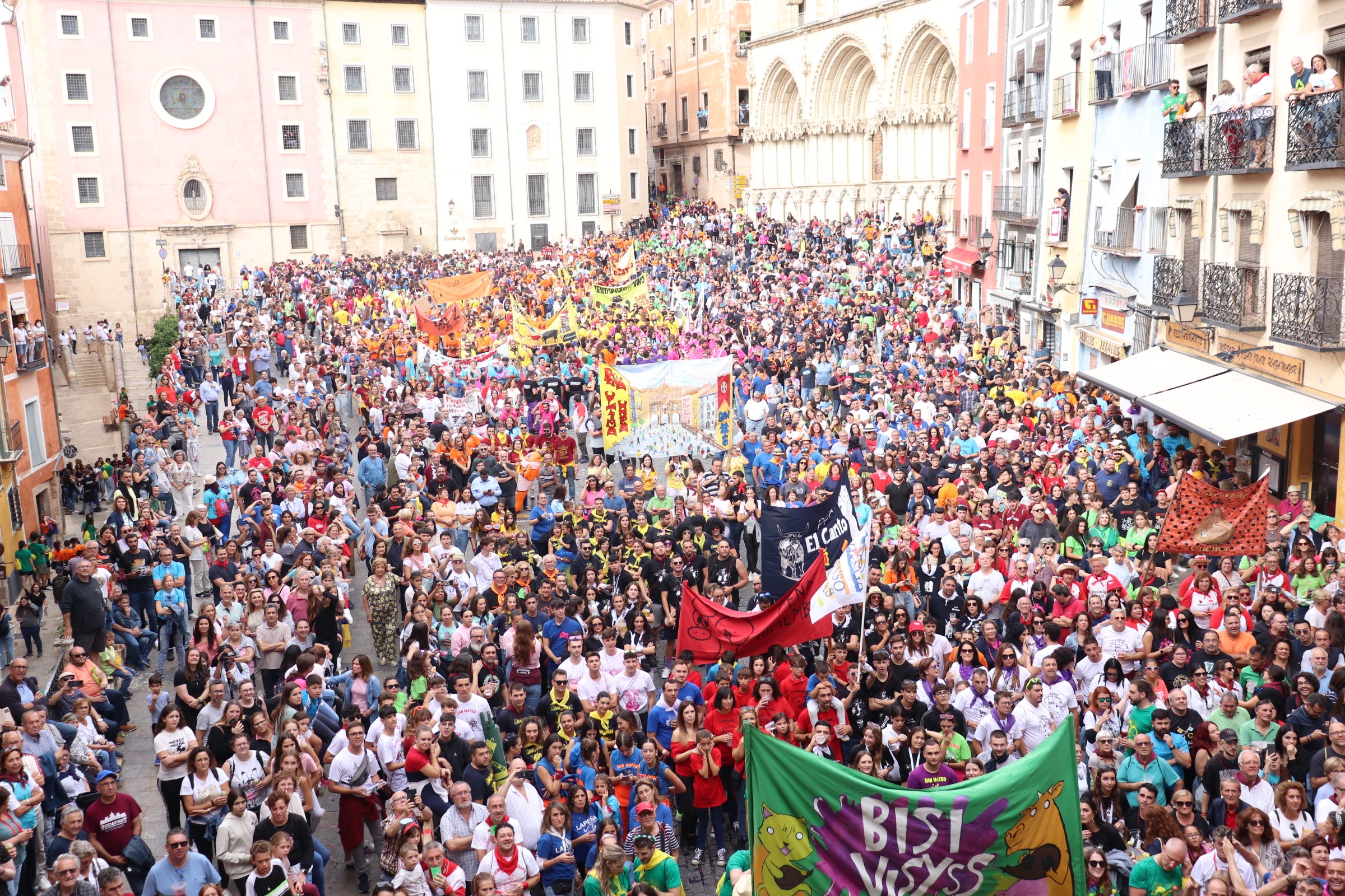 Plaza Mayor de Cuenca, durante el pregón de las fiestas de San Mateo de 2023 Plaza Mayor de Cuenca, durante el pregón de las fiestas de San Mateo de 2023