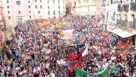Plaza Mayor de Cuenca, durante el pregón de las fiestas de San Mateo de 2023 Plaza Mayor de Cuenca, durante el pregón de las fiestas de San Mateo de 2023