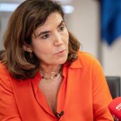 La consejera de Empleo, Empresas y Trabajadores Autónomos de la Junta de Andalucía, Rocío Blanco, durante la entrevista concedida a Europa Press. - María José López - Europa Press