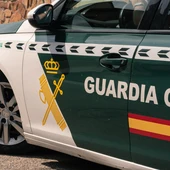 Un coche de la Guardia Civil en una foto de archivo Un coche de la Guardia Civil en una foto de archivo