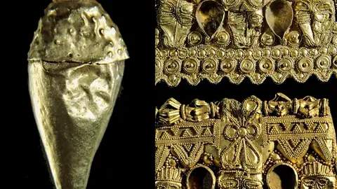 El Arqueológico de Badajoz expone piezas del Tesoro de Segura de León 40 años después de su hallazgo El Arqueológico de Badajoz expone piezas del Tesoro de Segura de León 40 años después de su hallazgo