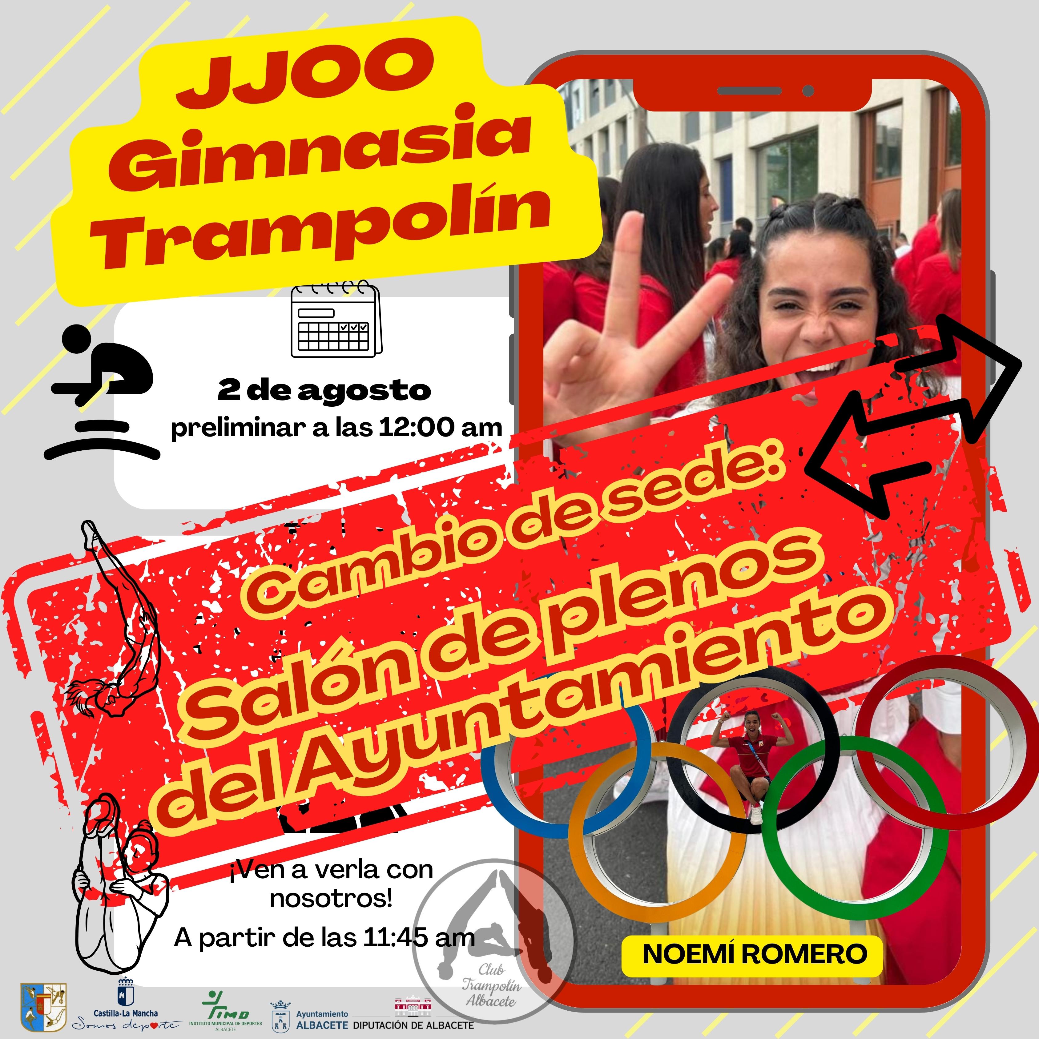 El salón de Plenos del Ayuntamiento abrirá sus puertas a la ciudadanía para animar a la albaceteña Noemí Romero El salón de Plenos del Ayuntamiento abrirá sus puertas a la ciudadanía para animar a la albaceteña Noemí Romero