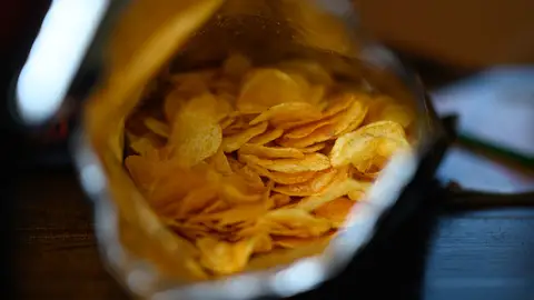 Bolsa de patatas fritas. Bolsa de patatas fritas.