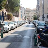 Calle a renovar en la Colonia Madrid de Benidorm