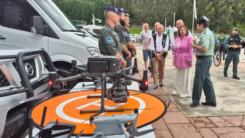 Adriana Lastra en la presentación del dispositivo de seguridad del Sella. Adriana Lastra en la presentación del dispositivo de seguridad del Sella